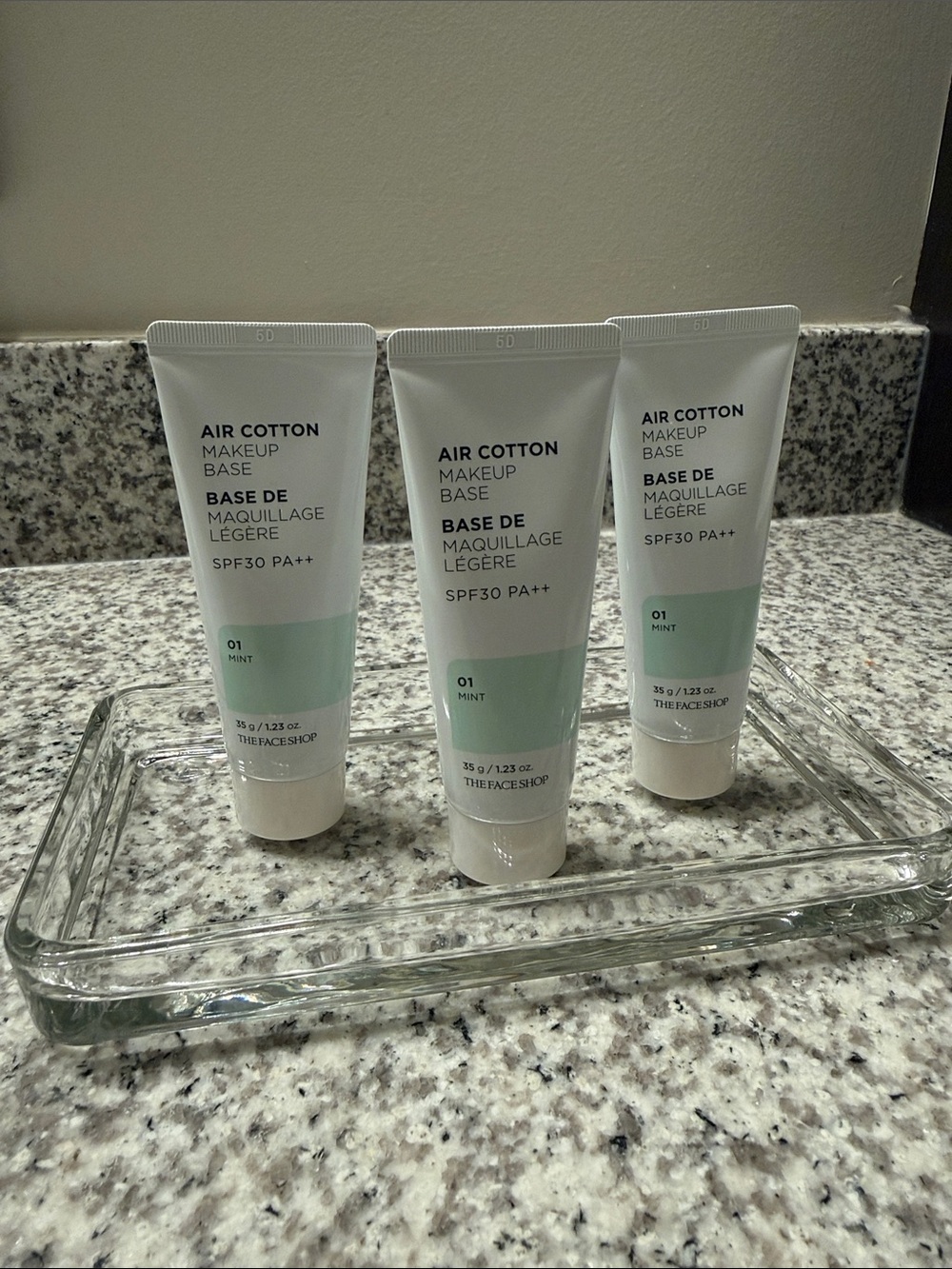 3 Pack Air Cotton Makeup Base SPF30 PA++ - Mint (01)